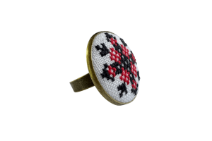 Набір для вишивання каблучки із закодованим ім'ям "Зоряна" MES130